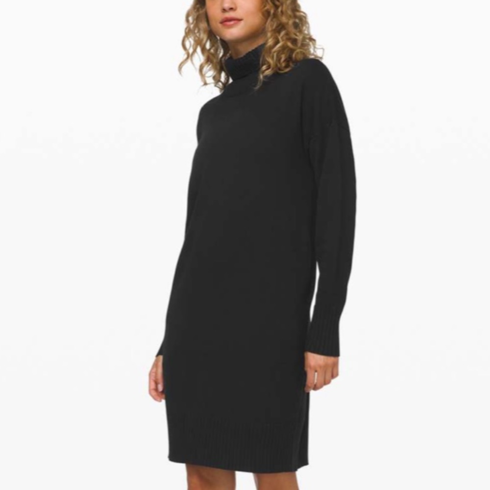 *NWOT, Lululemon SOFTER STILL DRESS, XS, BLACK